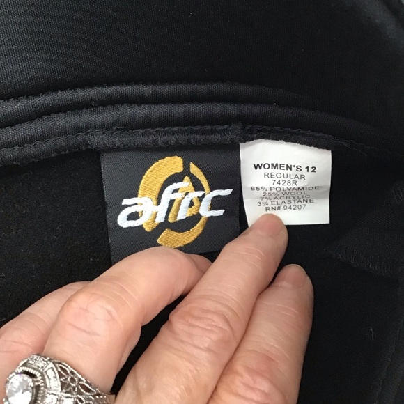 AFRC Outdoor Gear Women’s 4-WayStretch Insulated Ski Pants NWT Black Size 12 - Picture 3 of 11